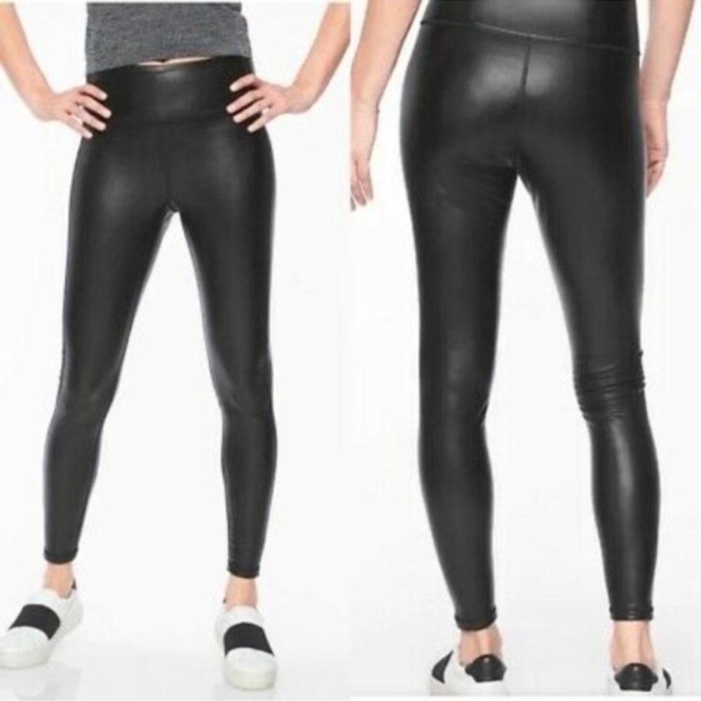 Athleta All Over Gleam Tight Legging Black Stretch Activewear Womens Size 1X
